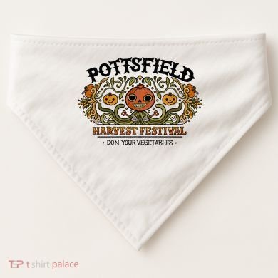 Pottsfield Harvest Festival USA-Made Doggie Bandana