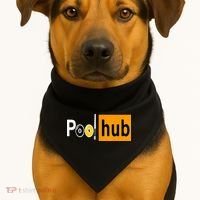 Pool Hub Funny Billiards Pool Team League Billiards USA-Made Doggie Bandana thumb 1
