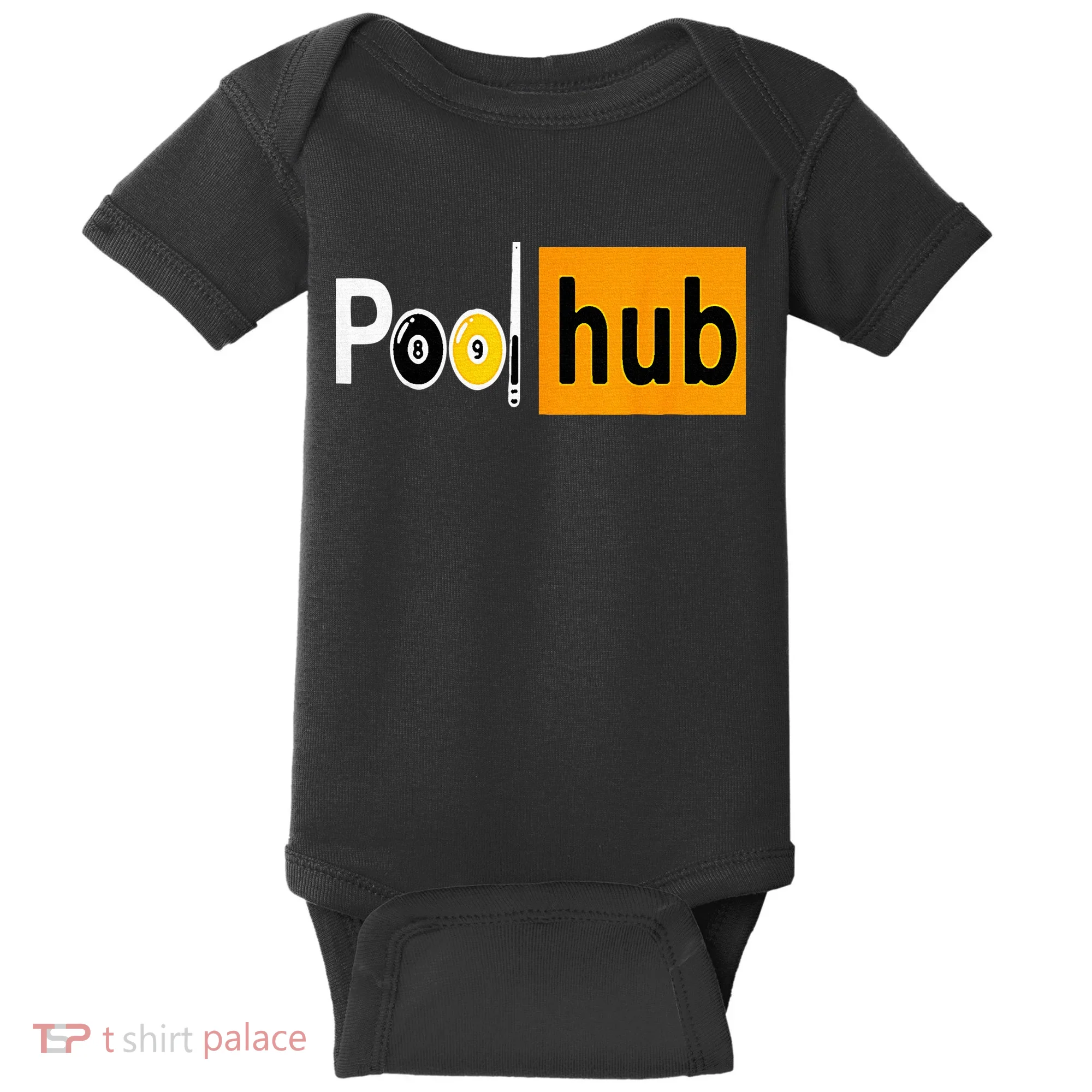 Pool Hub Funny Billiards Pool Team League Billiards Baby Bodysuit