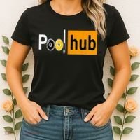 Pool Hub Funny Billiards Pool Team League Billiards Women's T-Shirt thumb 2