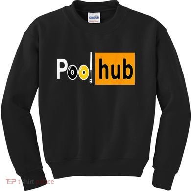 Pool Hub Funny Billiards Pool Team League Billiards Kids Sweatshirt