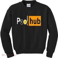 Pool Hub Funny Billiards Pool Team League Billiards Kids Sweatshirt thumb 0