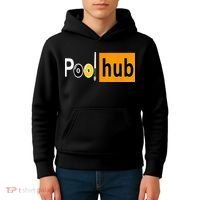 Pool Hub Funny Billiards Pool Team League Billiards Kids Hoodie thumb 4
