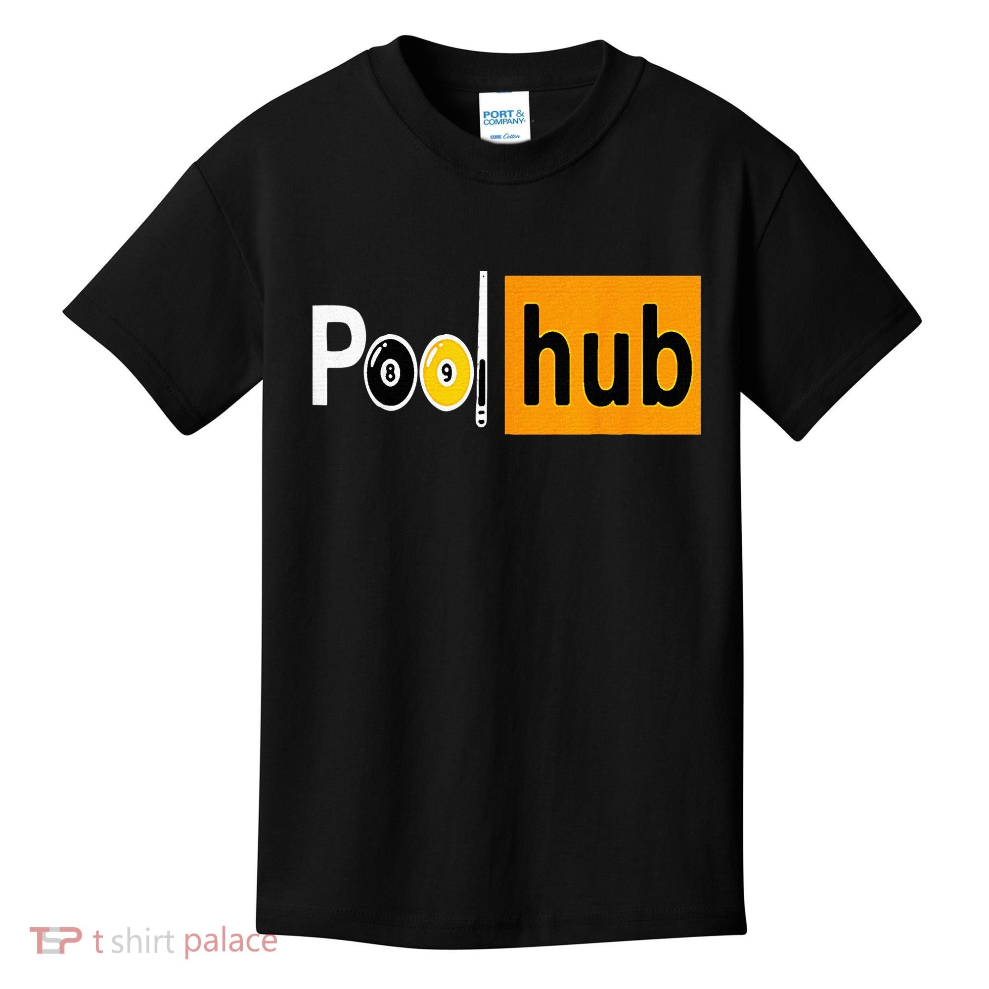 Pool Hub Funny Billiards Pool Team League Billiards Kids T-Shirt