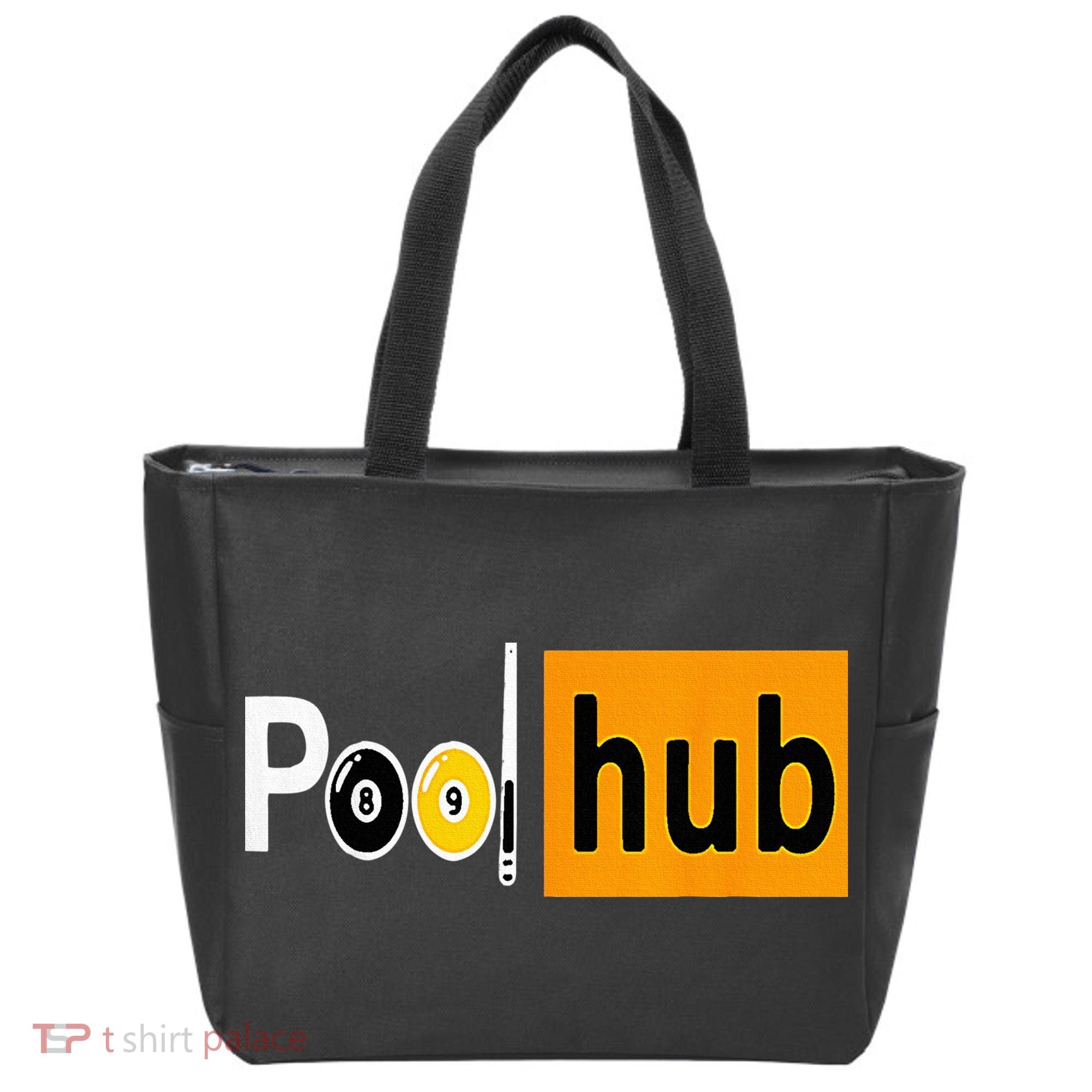 Pool Hub Funny Billiards Pool Team League Billiards Tote Bag