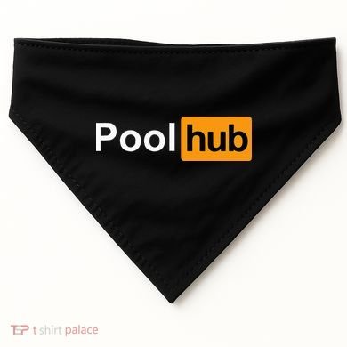 Pool Hub Funny Billiards Pool Player USA-Made Doggie Bandana