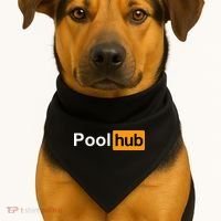 Pool Hub Funny Billiards Pool Player USA-Made Doggie Bandana thumb 1
