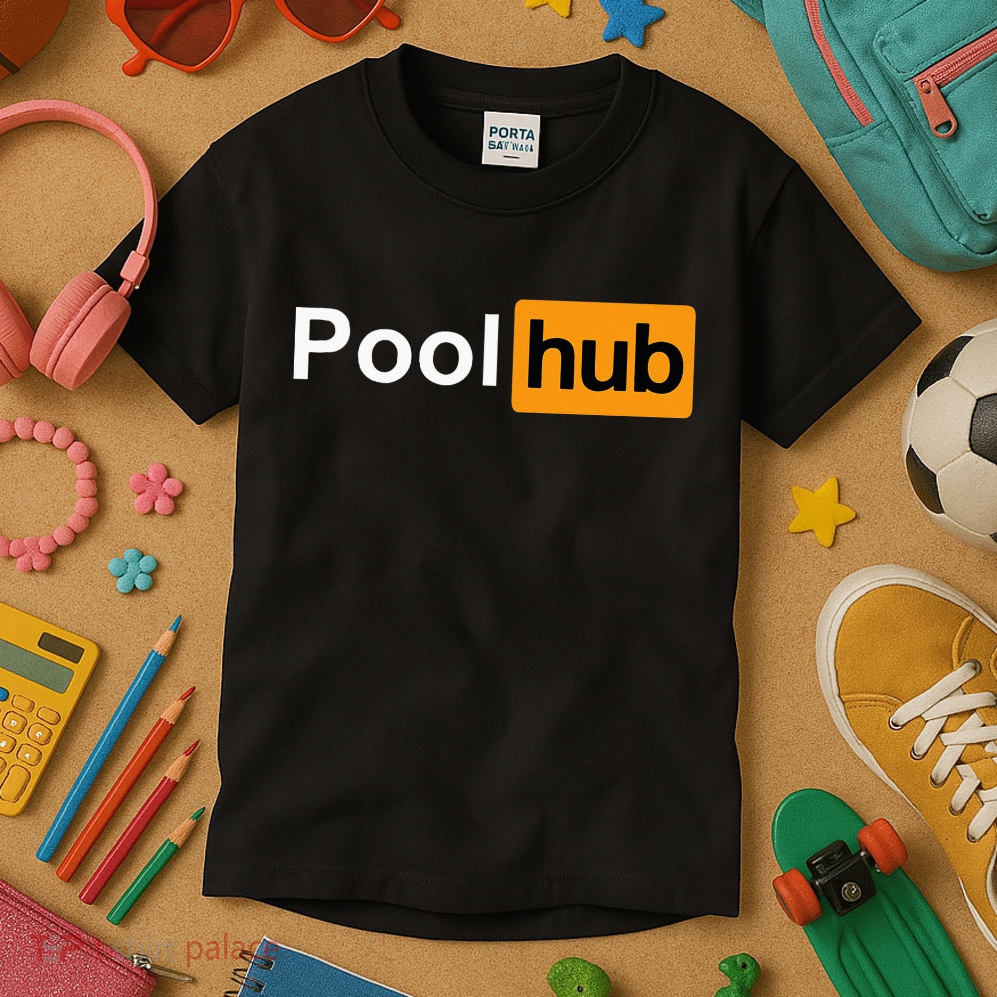Pool Hub Funny Billiards Pool Player Kids T-Shirt