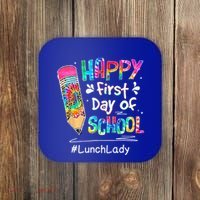 Pencil Happy First Day Of School Lunch Lady Back To Coaster thumb 0