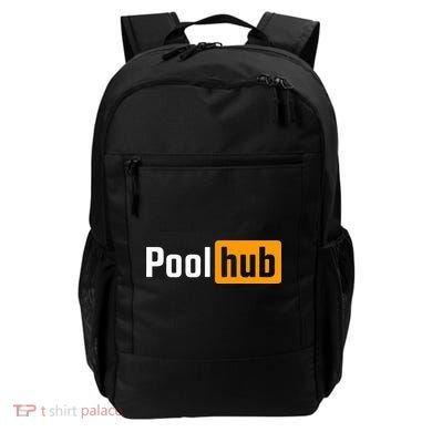 Pool Hub Funny Billiards Pool Player Quotes Parody Design Backpack