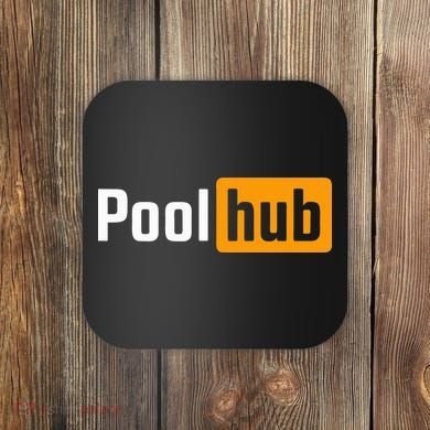 Pool Hub Funny Billiards Pool Player Quotes Parody Design Coaster