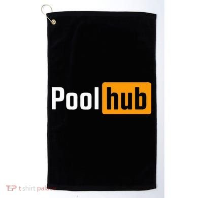 Pool Hub Funny Billiards Pool Player Quotes Parody Design Golf Towel
