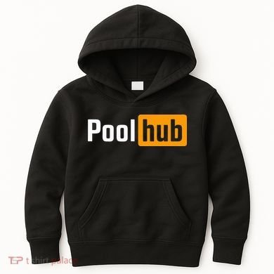 Pool Hub Funny Billiards Pool Player Quotes Parody Design Kids Hoodie
