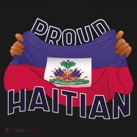 Proud Haitian Flag USA-Made Doggie Bandana thumb 2