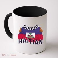 Proud Haitian Flag Coffee Mug thumb 0