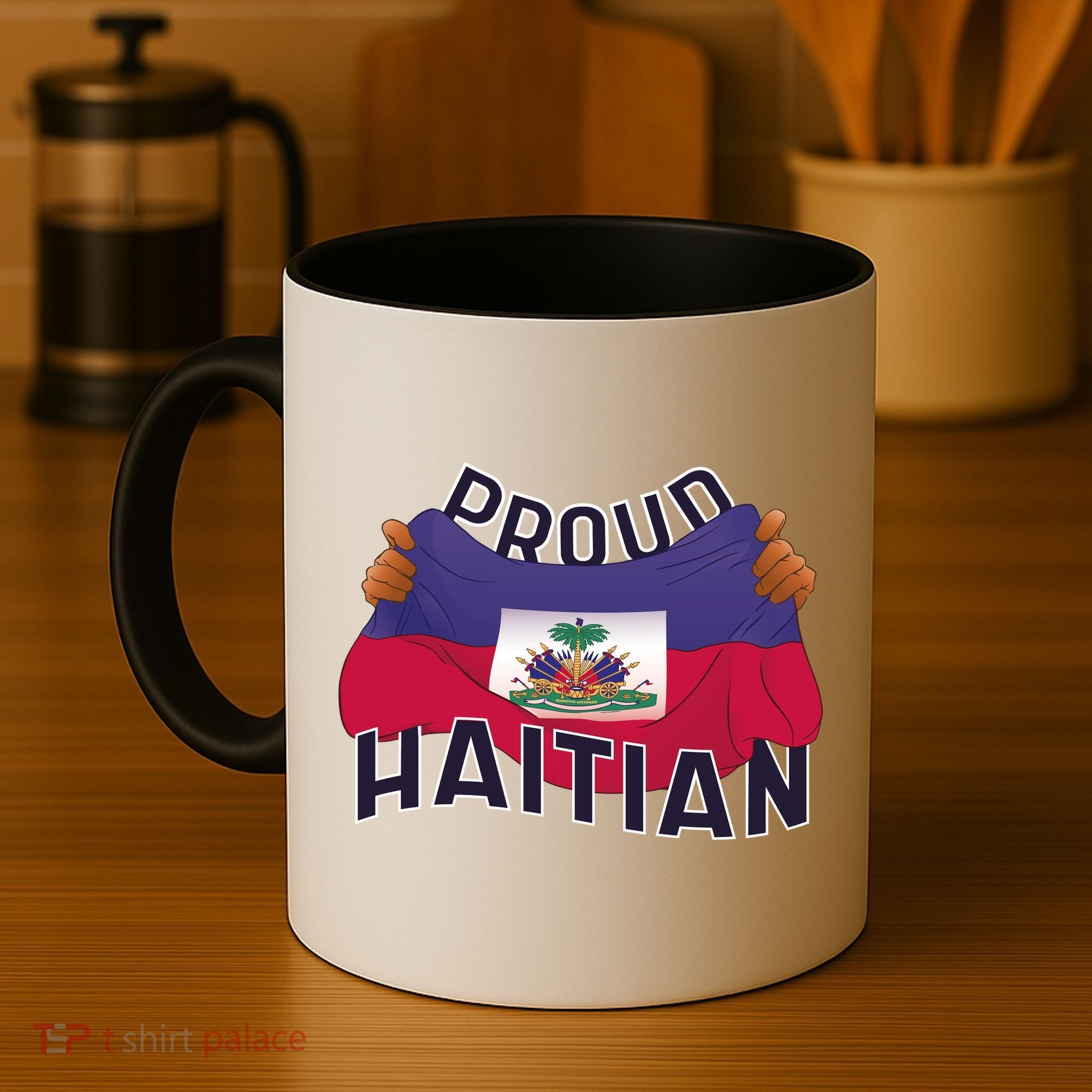 Proud Haitian Flag Coffee Mug