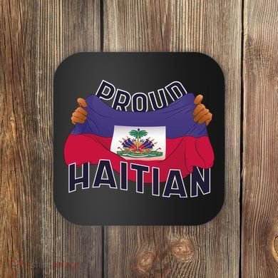 Proud Haitian Flag Coaster