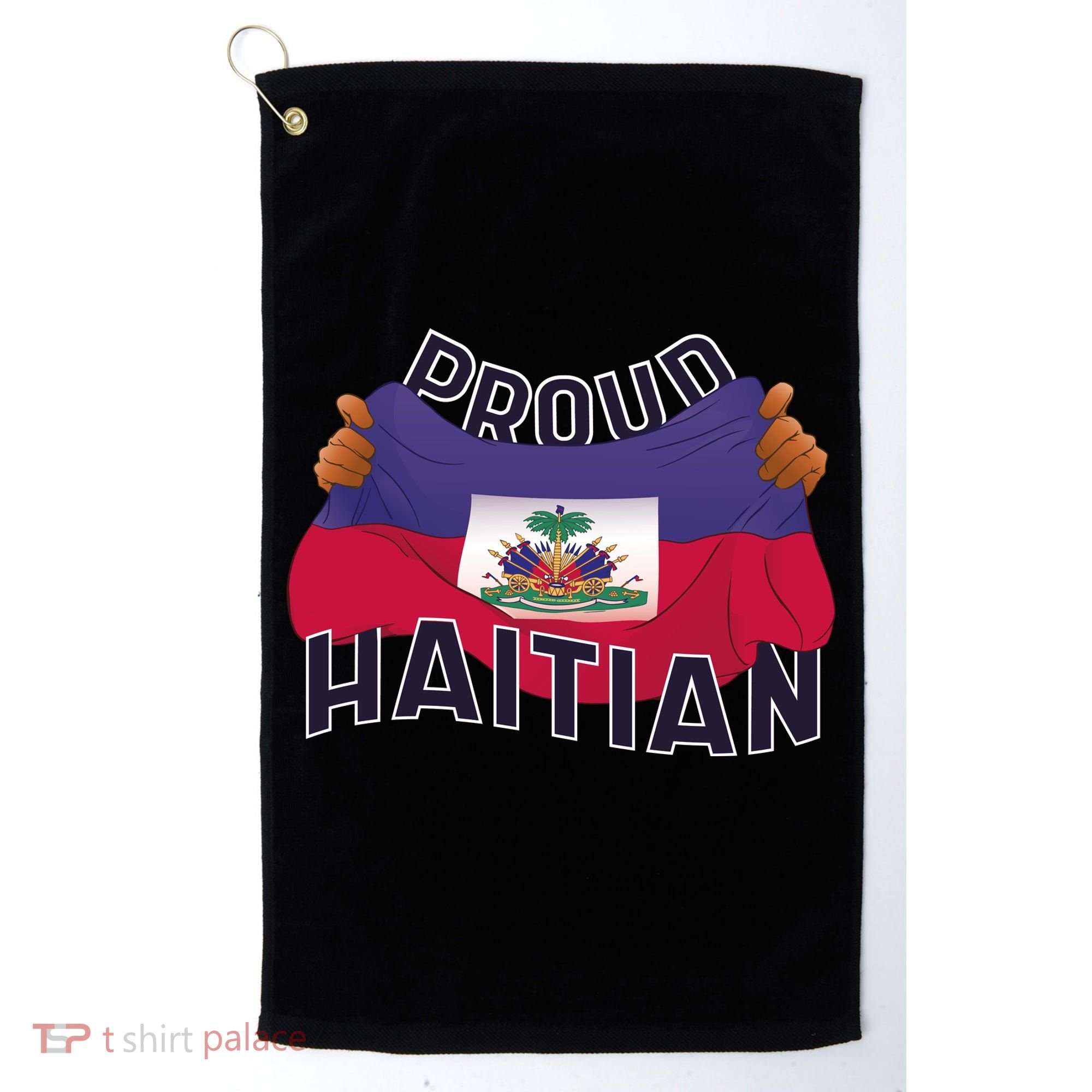 Proud Haitian Flag Golf Towel