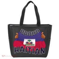 Proud Haitian Flag Tote Bag thumb 0