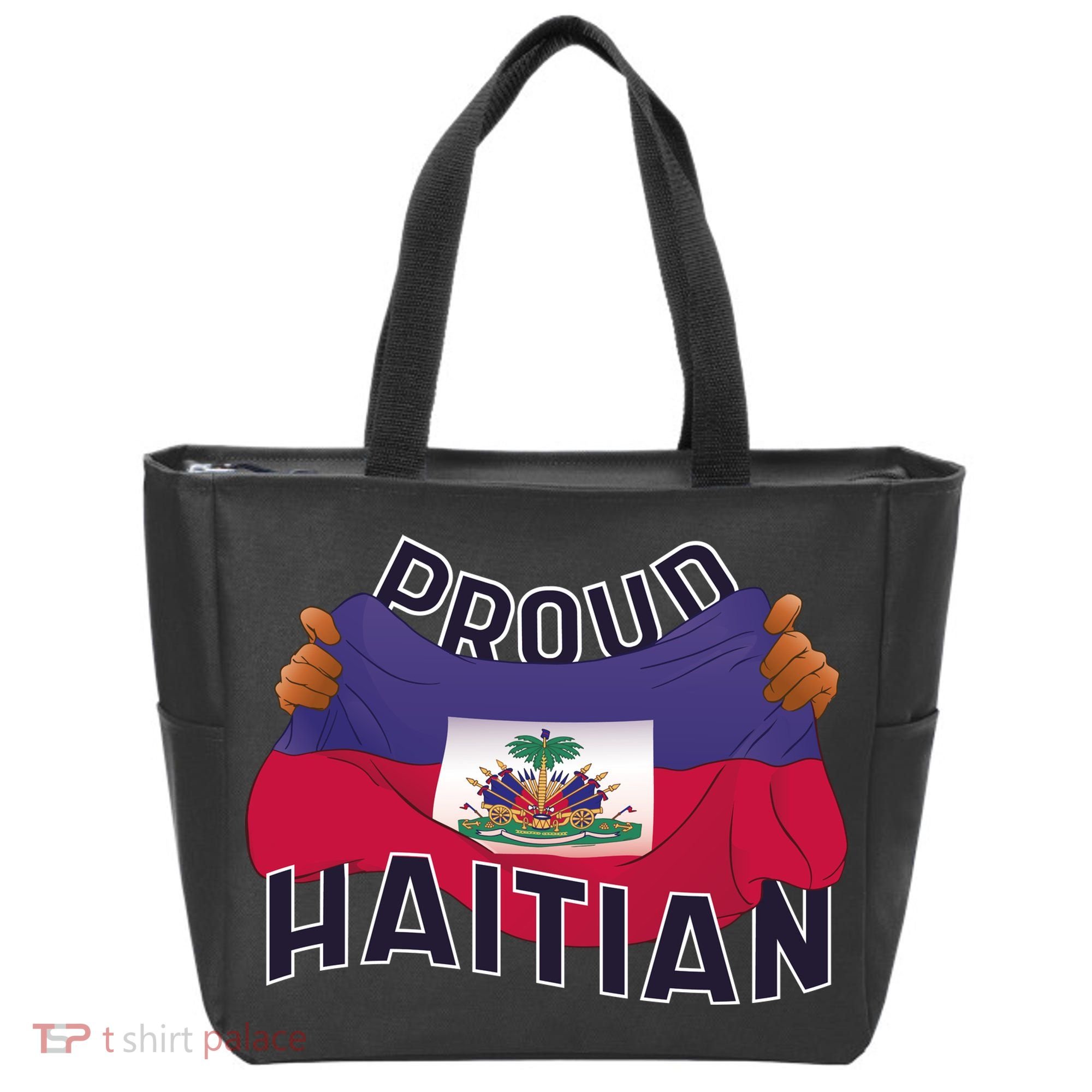 Proud Haitian Flag Tote Bag
