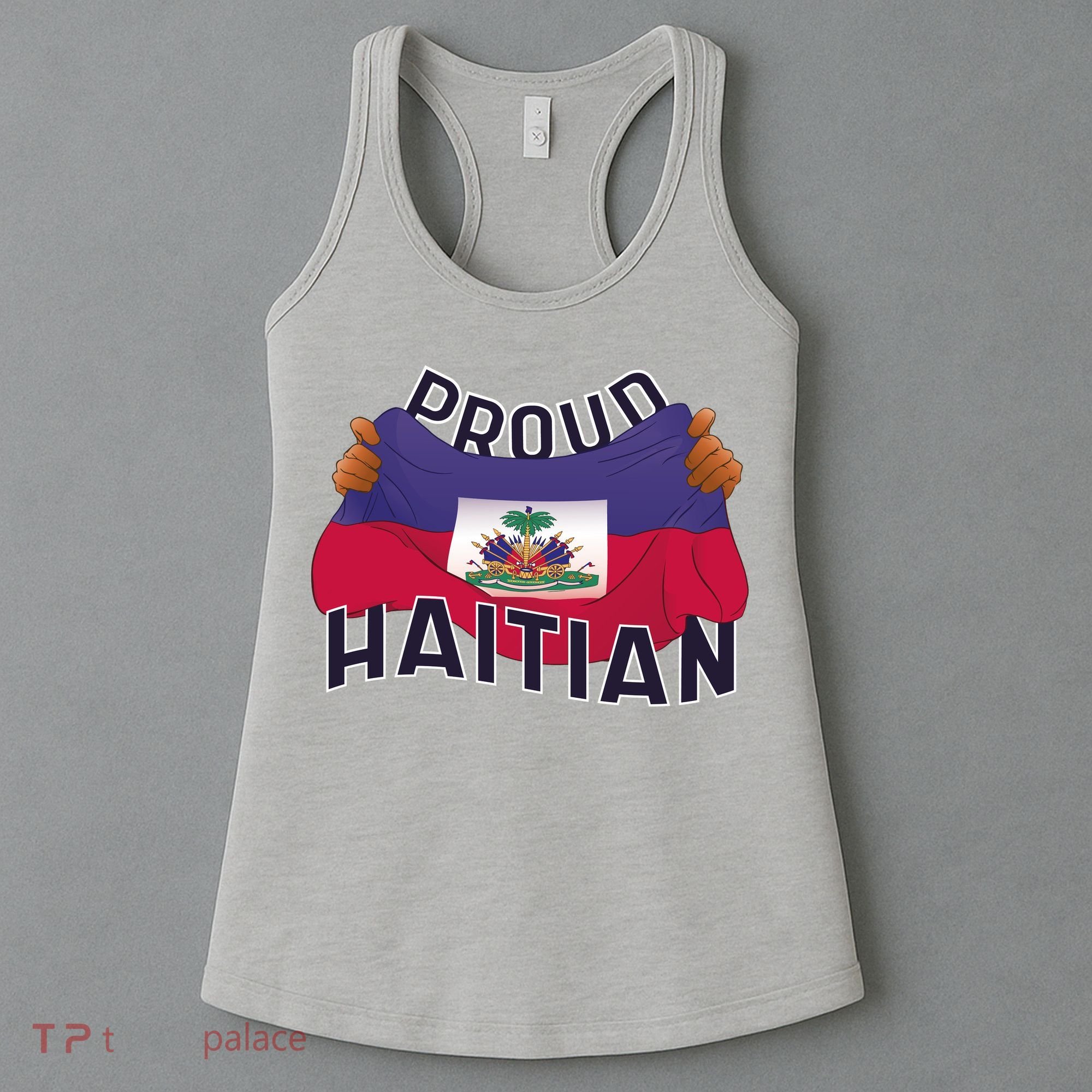 Proud Haitian Flag Women's Tank Top