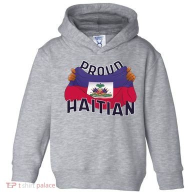 Proud Haitian Flag Toddler Hoodie