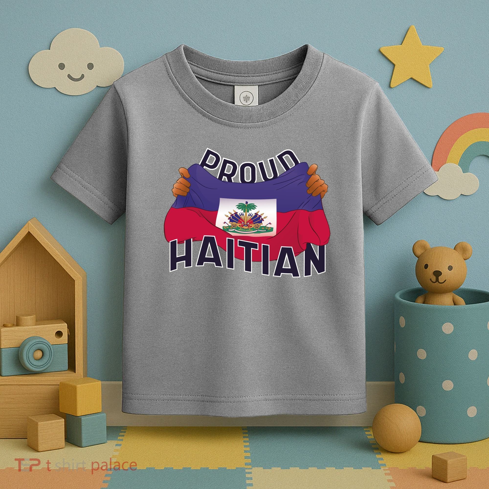 Proud Haitian Flag Toddler T-Shirt