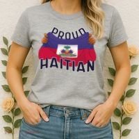 Proud Haitian Flag Women's T-Shirt thumb 2