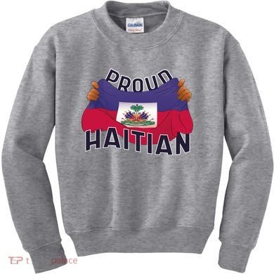 Proud Haitian Flag Kids Sweatshirt