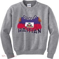 Proud Haitian Flag Kids Sweatshirt thumb 0