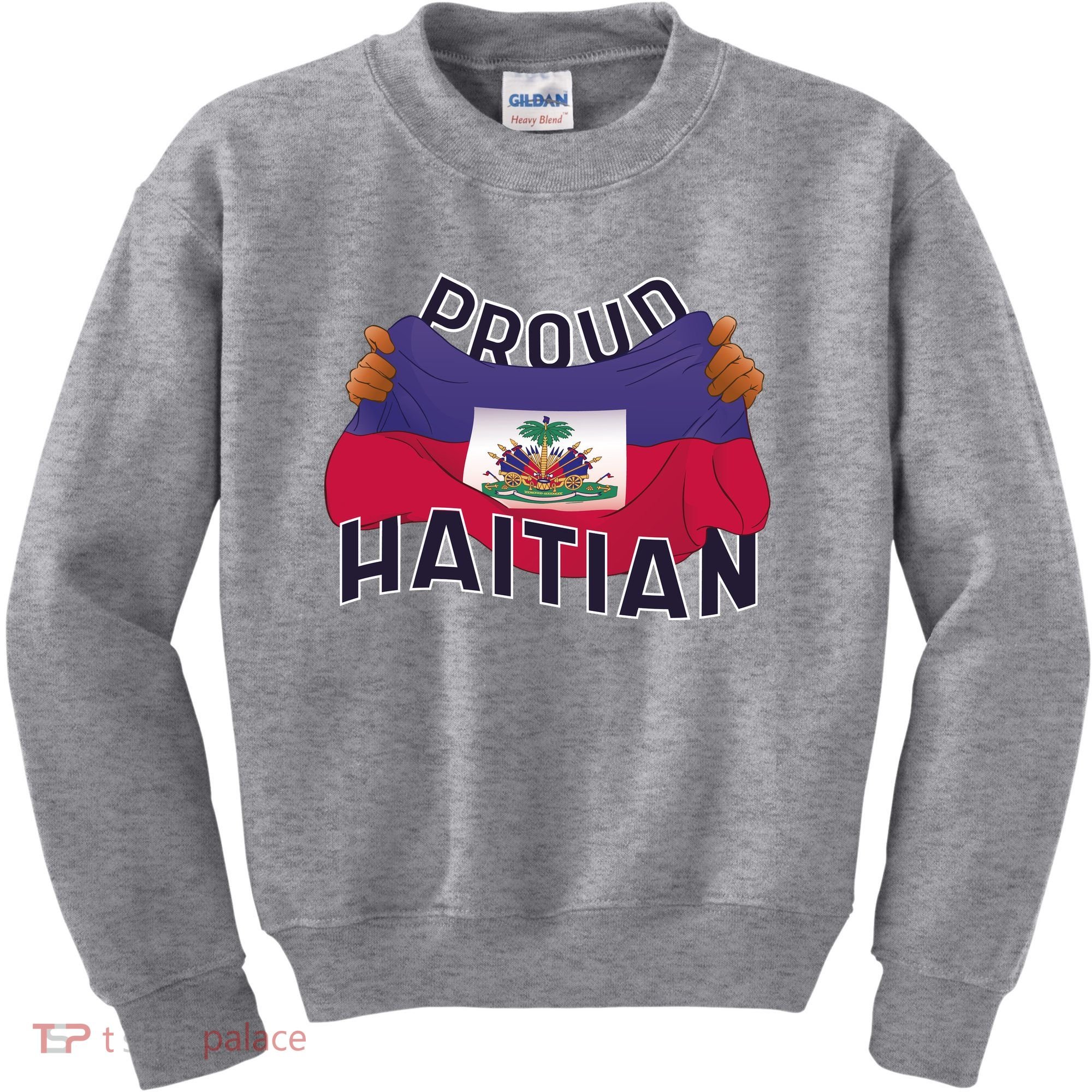 Proud Haitian Flag Kids Sweatshirt