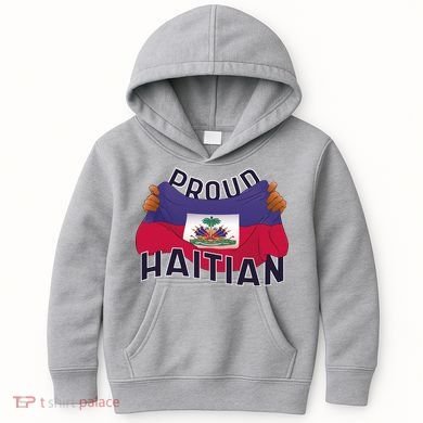 Proud Haitian Flag Kids Hoodie