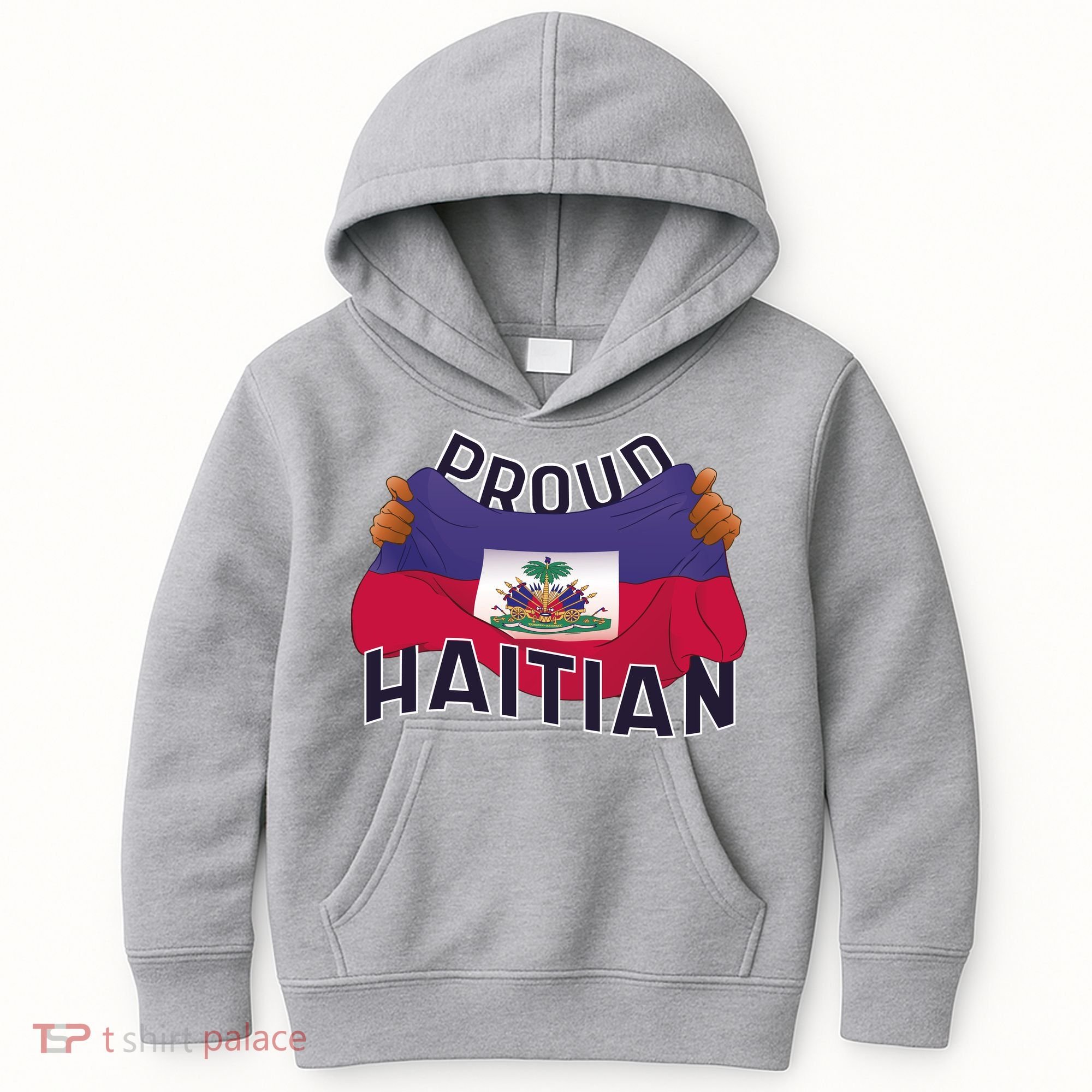 Proud Haitian Flag Kids Hoodie