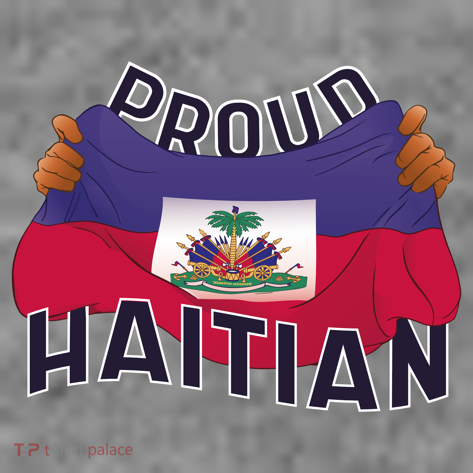 Proud Haitian Flag Kids Long Sleeve Shirt