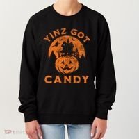 Pittsburgh Halloween Funny Yinz Got Candy Trick Or Treat Gift Women's Sweatshirt thumb 0
