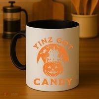 Pittsburgh Halloween Funny Yinz Got Candy Trick Or Treat Gift Coffee Mug thumb 4