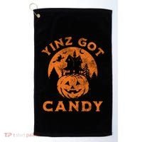 Pittsburgh Halloween Funny Yinz Got Candy Trick Or Treat Gift Golf Towel thumb 0