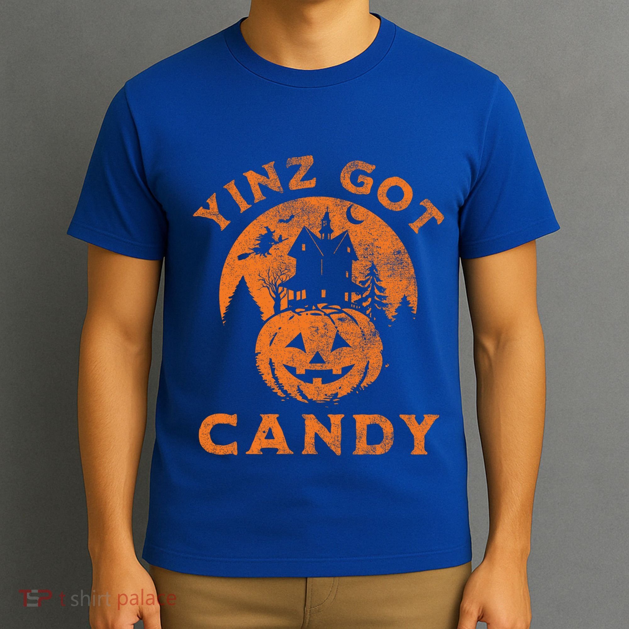 Pittsburgh Halloween Funny Yinz Got Candy Trick Or Treat Gift T-Shirt