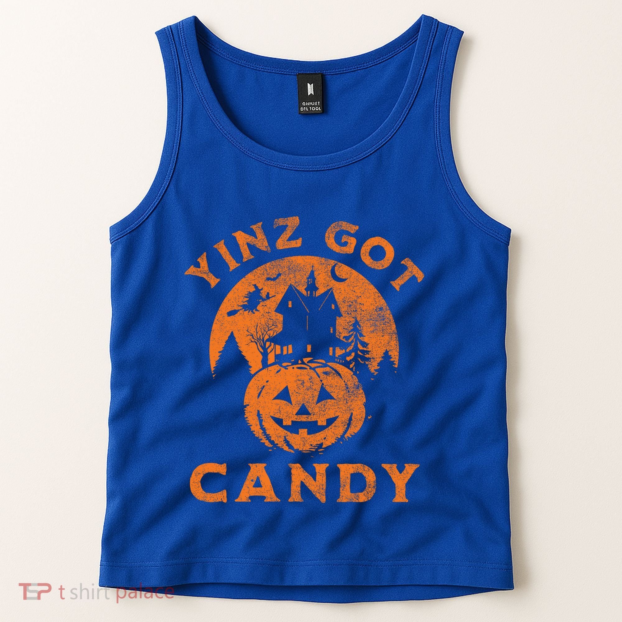 Pittsburgh Halloween Funny Yinz Got Candy Trick Or Treat Gift Tank Top
