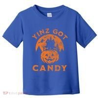 Pittsburgh Halloween Funny Yinz Got Candy Trick Or Treat Gift Toddler T-Shirt thumb 0