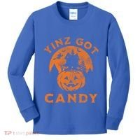 Pittsburgh Halloween Funny Yinz Got Candy Trick Or Treat Gift Kids Long Sleeve Shirt thumb 0