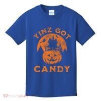 Pittsburgh Halloween Funny Yinz Got Candy Trick Or Treat Gift Kids T-Shirt thumb 0
