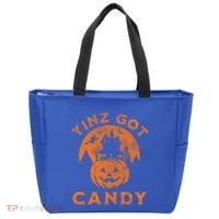 Pittsburgh Halloween Funny Yinz Got Candy Trick Or Treat Gift Tote Bag thumb 0