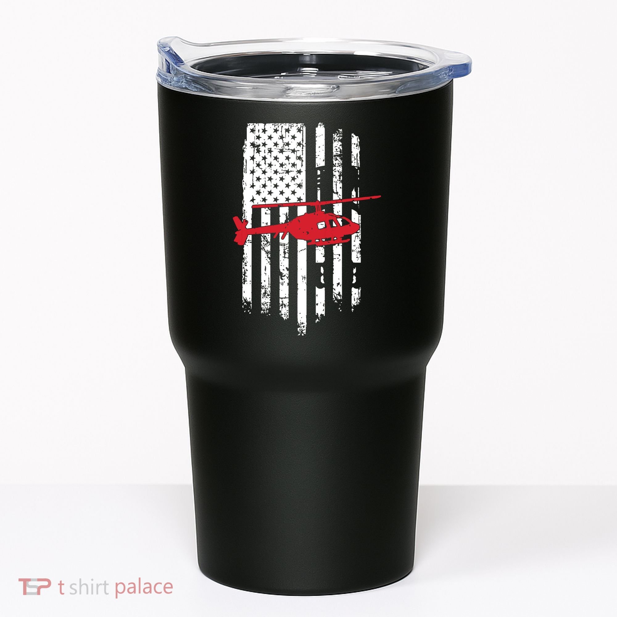 Patriotic Helicopter Flag Helicopter Pilot Gifts Tumbler