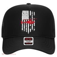 Patriotic Helicopter Flag Helicopter Pilot Gifts Hat thumb 0