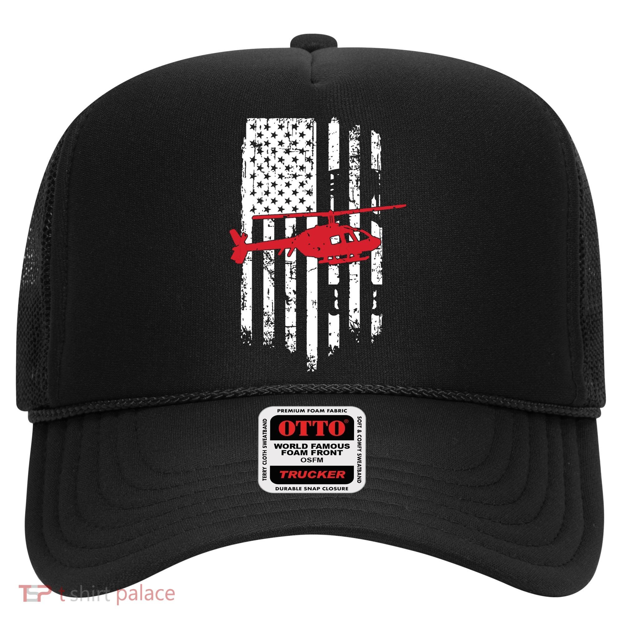 Patriotic Helicopter Flag Helicopter Pilot Gifts Hat