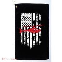 Patriotic Helicopter Flag Helicopter Pilot Gifts Golf Towel thumb 0