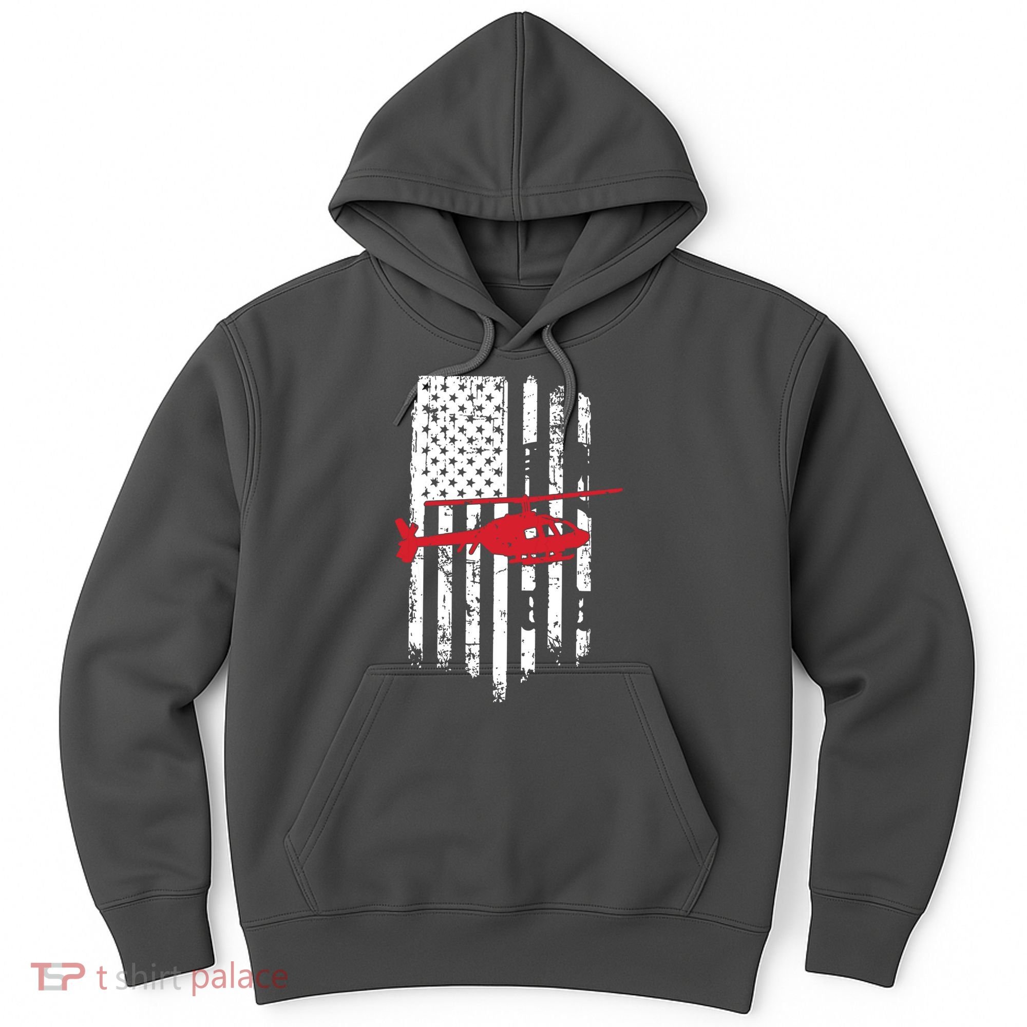 Patriotic Helicopter Flag Helicopter Pilot Gifts Hoodie