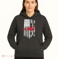 Patriotic Helicopter Flag Helicopter Pilot Gifts Hoodie thumb 5