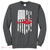 Patriotic Helicopter Flag Helicopter Pilot Gifts Sweatshirt thumb 0